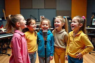 sing and produce kid nursery rhymes for your channel