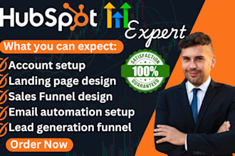 build go high level sales funnel hubspot workflow automation ghl landing page