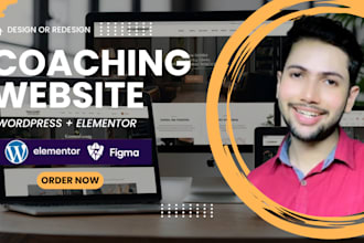 design a modern coaching or consulting website in wordpress