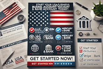 create USA llc mercury bank stripe wise virtual address, USA llc formation