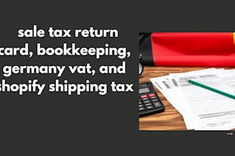 do sale tax return card, bookkeeping, germany vat, and shopify shipping tax