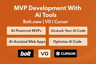 develop saas mvp marketplace website develop ai lovable bolt new cursor ai