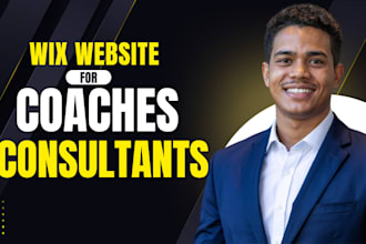 design a professional wix website for coaches, consultants, and entrepreneurs
