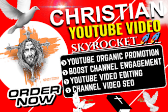 usa christian youtube video promotion complete channel monetization seo manager