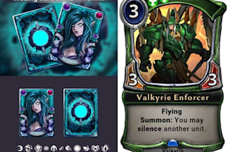 polished a unique card game, board game, and illustration design