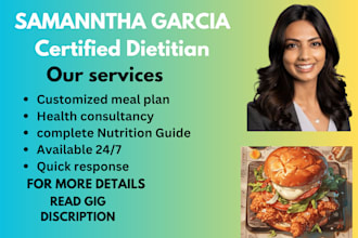 create meal plans or diet plans and food databases as your personal dietitian nu