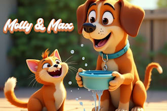illustrate beautiful children picture book illustration
