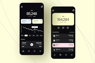 develop a crypto wallet app, fintech app, payment app, blockchain app, cash app