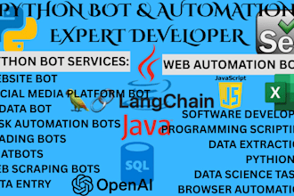 create a powerful python automation bot for web scraping tasks or apis ocr llm