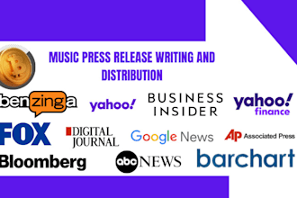 write music press release distribute music press release music pr distribution