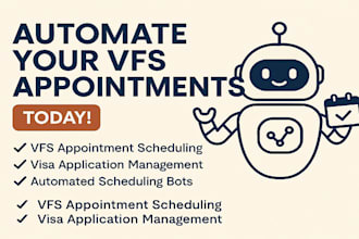 develop  vfs appointment bot, vfs bot, vfs appointment bot, appointment bot, vfs