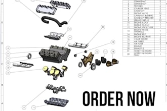 patent drawing for manufacturing industrial mechanical 2d cad technical drawing
