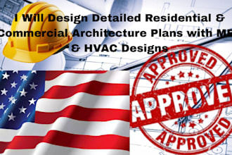 design residential, commercial architecture plans, mep, hvac designs in USA