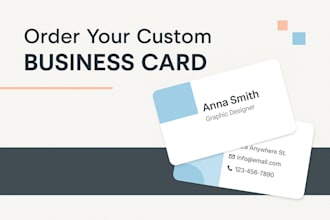 do design a professional and unique business card