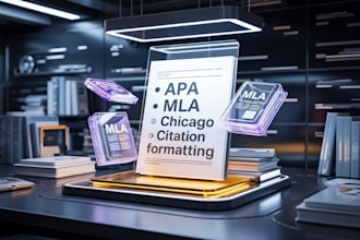 format your references and citations in apa,mla,or chicago style from scratch