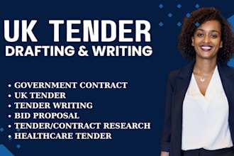 craft bid proposal to win UK tender and government contract, quote rfq, rfp, rfi