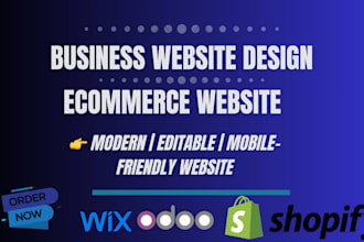 design shopify dropshipping wix velo odoo squarespace godaddy website marketing