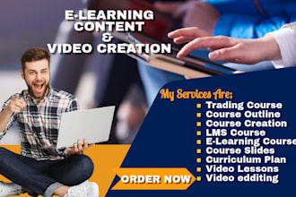 do elearning video online course content, online course creation, video course