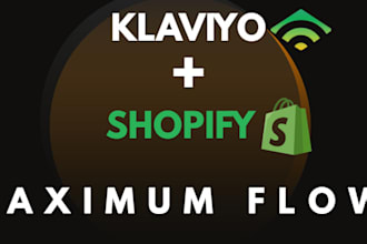 setup 24hrs advance converting email marketing, klaviyo email flows and campaign