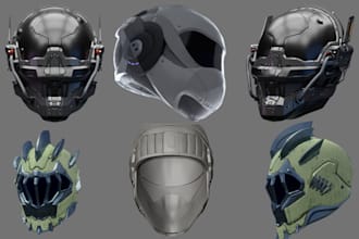 sculpt 3d helmet 3d mask 3d cosplay 3d model 3d armor 3d design 3d weapons