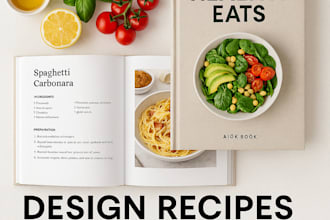 design recipes cookbooks recipes and cookbook cover print ready e book format