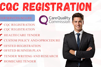 do cqc registration, cqc compliant business plan, policy and procedure, ofsted