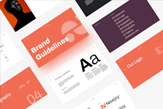 design modern logo, complete branding package and brand book