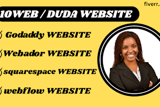 design stunning websites on godaddy, weebly, duda, webflow, and wix studio
