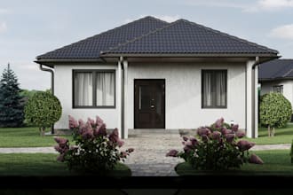 design 3d frontyard, garden landscape, outdoor space, backyard pool, architect