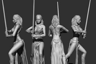 accurate 3d character,model 3d unique character,rigged sfw and nsfw 3d character