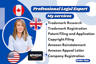 do search, draft and file patent applications with UK USA canada
