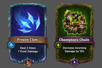 design dark fantasy tcg template set card frames DIY trading card game dnd card