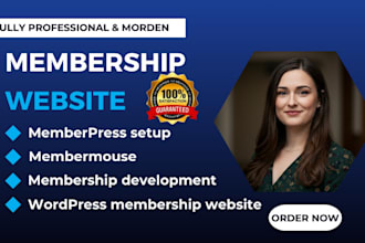 design wordpress membership website with memberpress, membermouse, profilepress