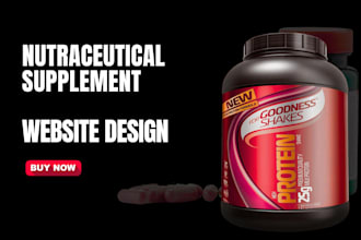 design powerful sarms nootropics and nutraceutical supplement website that sells