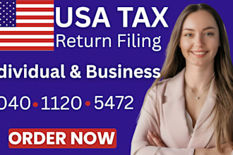 prepare sign usa tax tax returns income tax individual and businesses as cpa