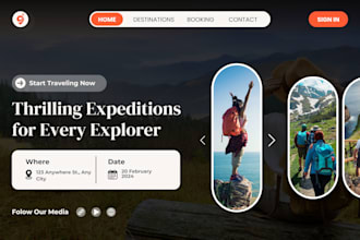 wix website design, wix studio, wix travel website redesign, design travel site