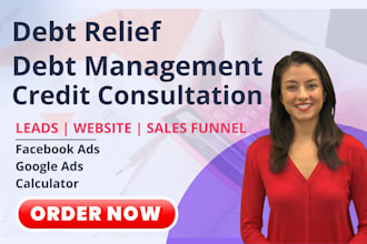 be debt relief marketing expert debt consolidation leads debt management website