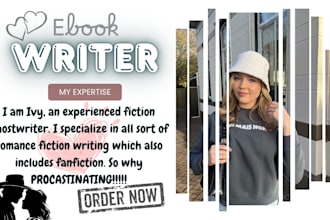 write your book, romance ghostwriter, ebook ghostwriter fanfiction