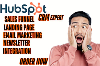 hubspot CRM, hubspot landing page, hubspot email template, hubspot website