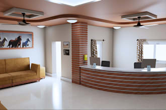 3d cgi unreal engine pet clinic, hospital, pharmaceutical space, operating room