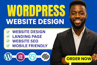create, rebuild or redesign wordpress website or business website design