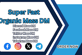 create instagram dm discord dm and twitter mass dm