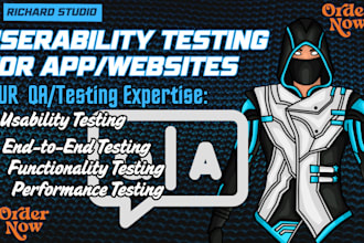 do app testing, website testing, website review, user testing and app review