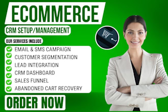 setup ecommerce crm zoho hubspot omnisend activecampaign freshwork pipedrive