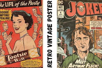 draw retro vintage illustration vintage pop art vintage retro comic book