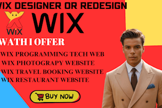 design wix tech training website programming tech fitness photography website