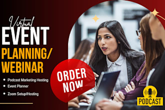 virtual event planning webinar zoom planner speech writing marketing podcast
