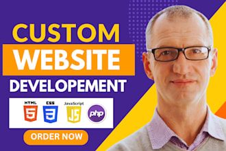 do website development as full stack web developer, front end, backend developer