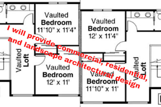 provide commercial, residential, and landscape architectural design mep drawing