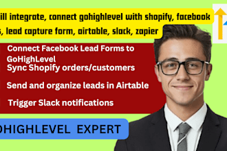 integrate, connect gohighlevel with shopify, facebook ads, lead capture form,